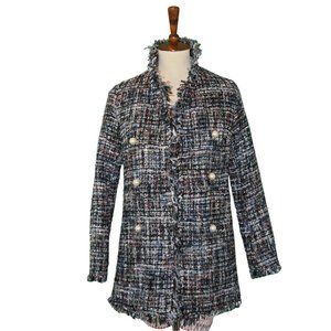 Eleanor Raw Edge Tweed Jacket